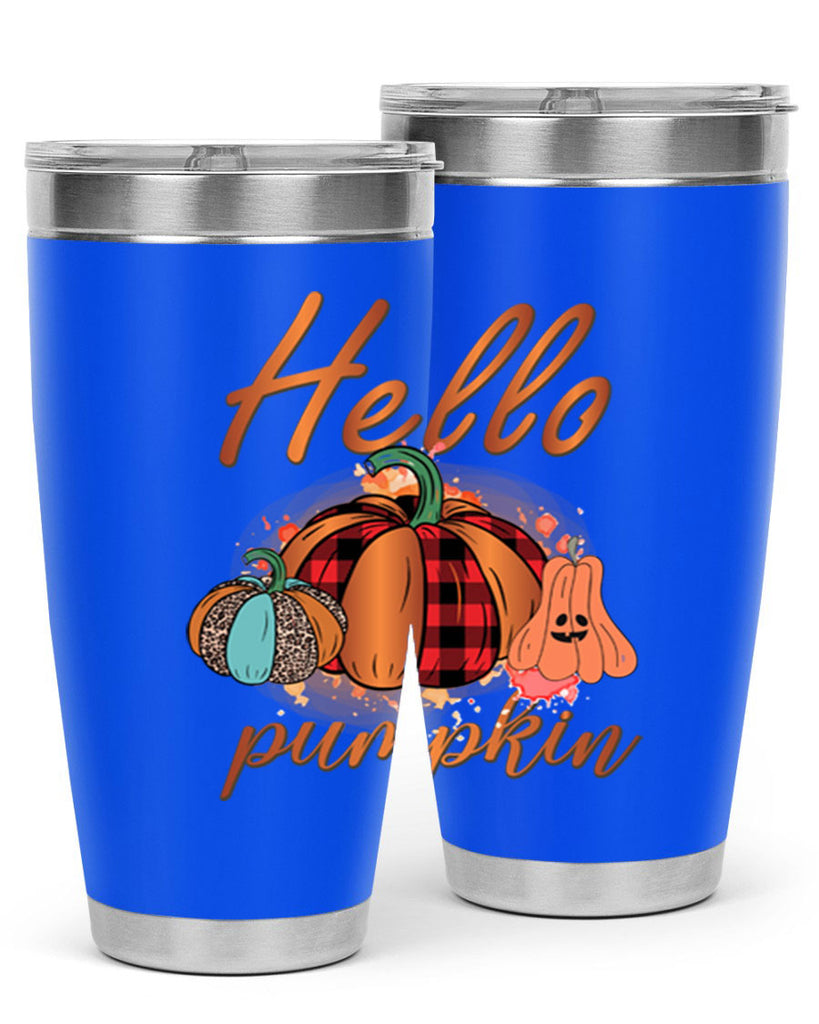 Hello Pumpkin 284#- fall- Tumbler