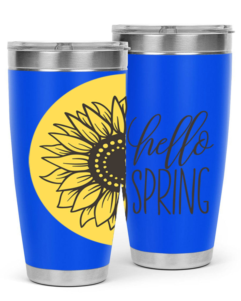 Hello spring half sunflower199#- spring- Tumbler