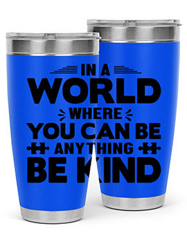 In a world Style 48#- autism- Tumbler
