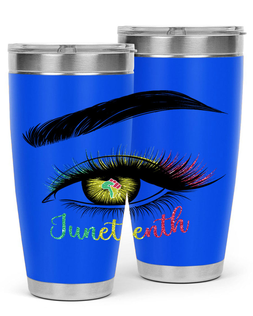Juneteenth 1865 GirlS Eye 3#- Juneteenth- tumbler