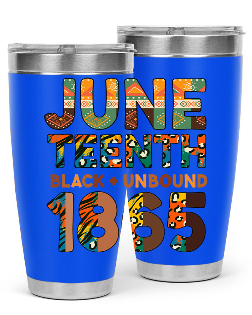 Juneteenth Black Unbound 1865 Png 33#- Juneteenth- tumbler