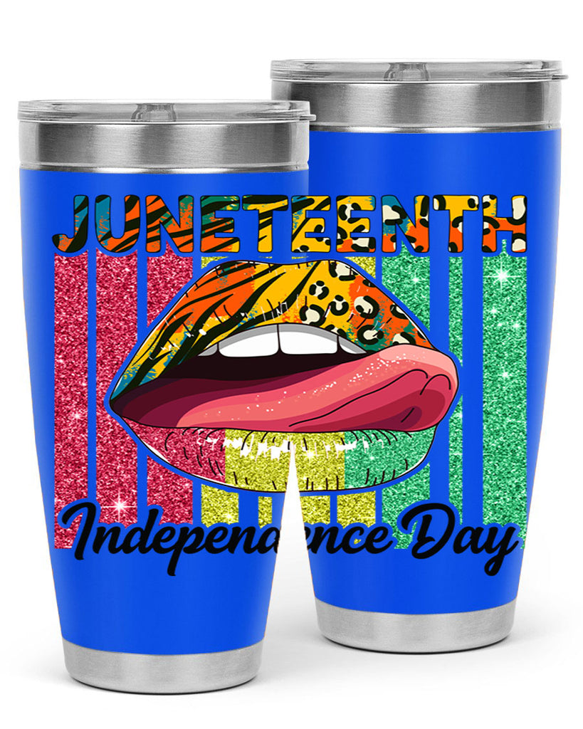 Juneteenth Independence Day Sexy Lip Png 11#- Juneteenth- tumbler