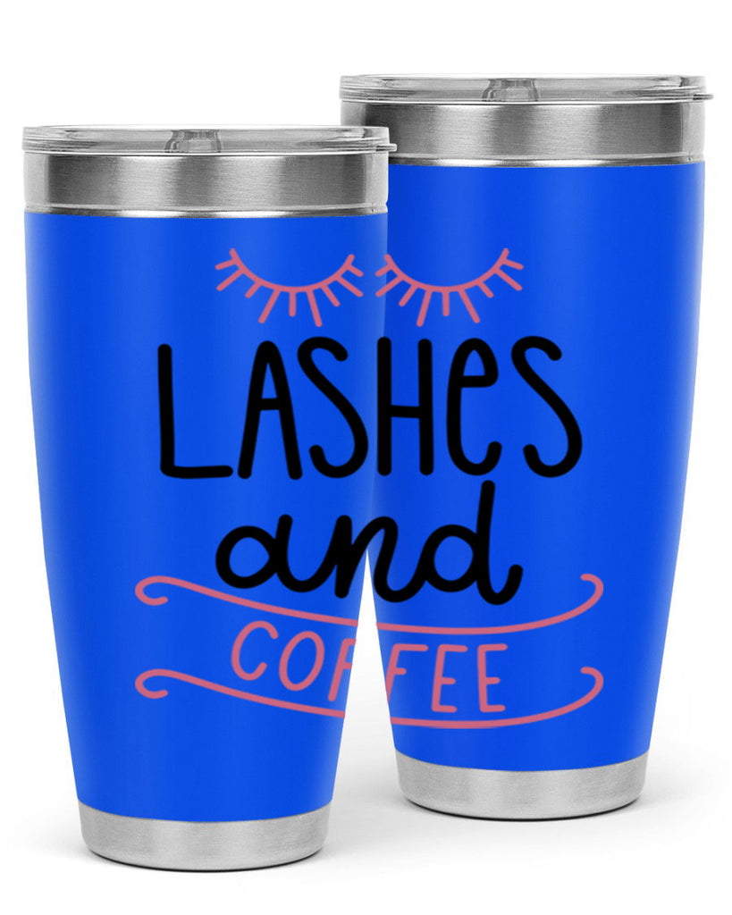 Lashes and Coffee Style 68#- make up- Tumbler