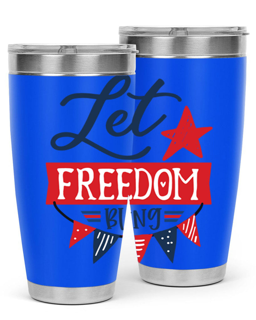 Let freedom bling Style 78#- Fourt Of July- Tumbler