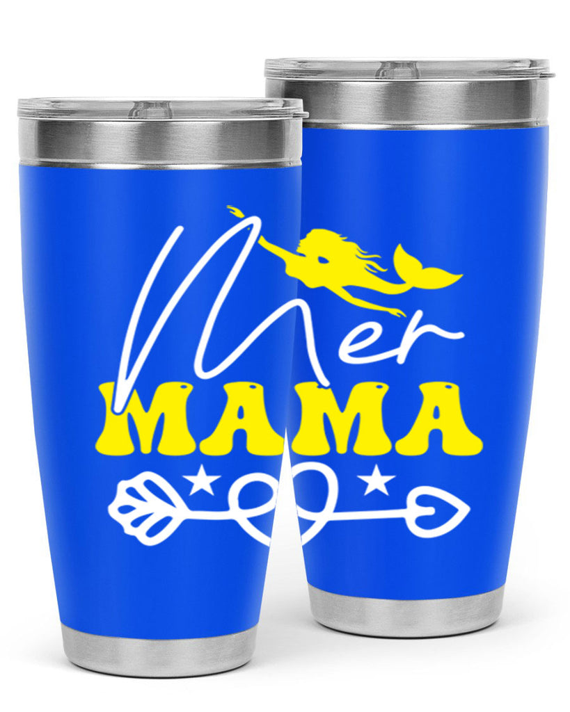 Mer Mama 332#- mermaid- Tumbler