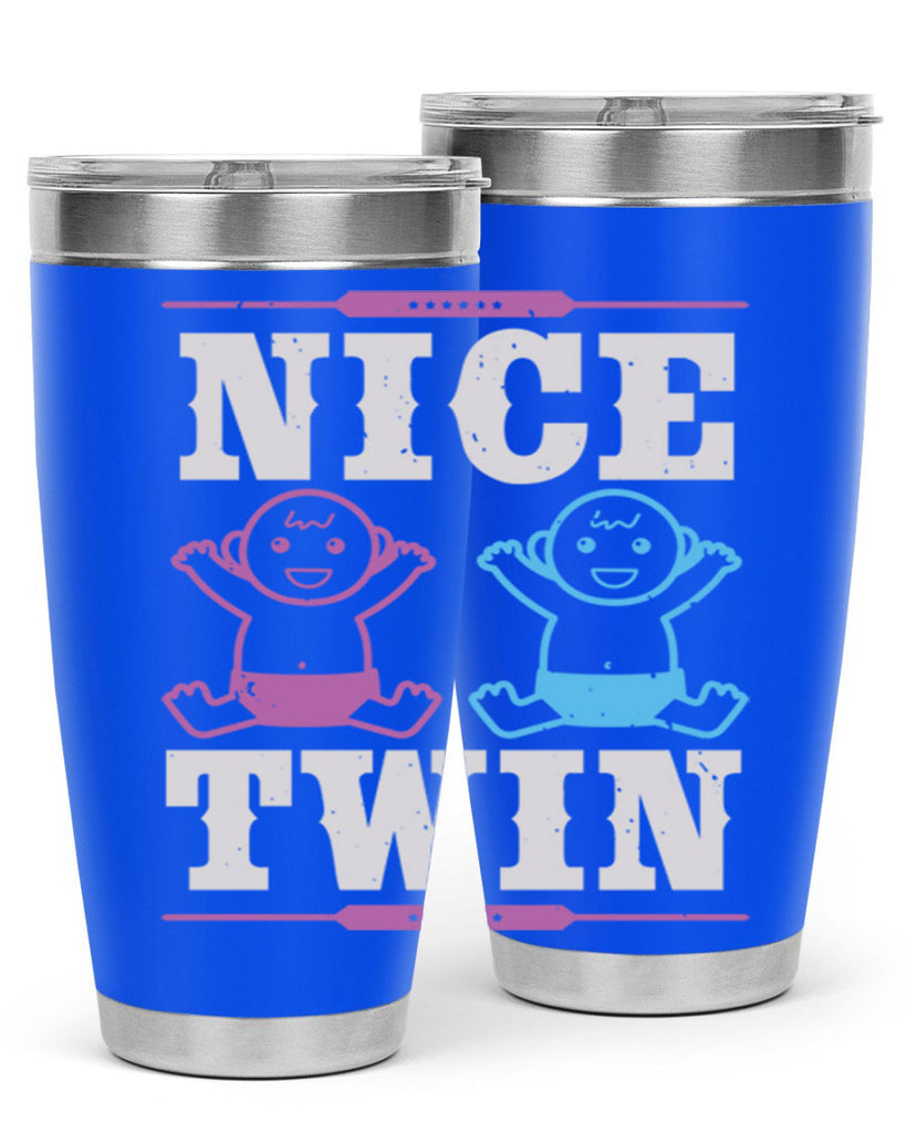 Nice Twin Style 26#- baby shower- tumbler