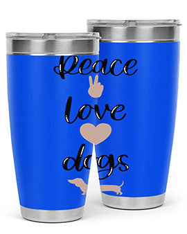 Peace Love Dogs Style 11#- dog- Tumbler