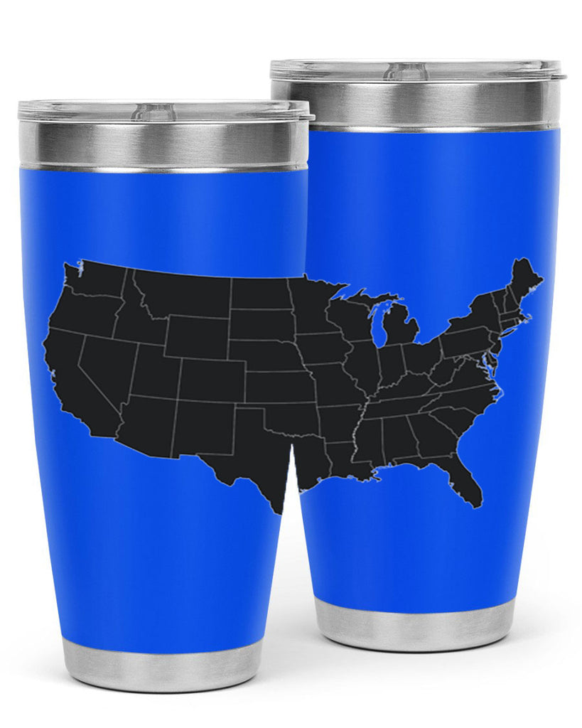 Separate Color Map Style 71#- Fourt Of July- Tumbler