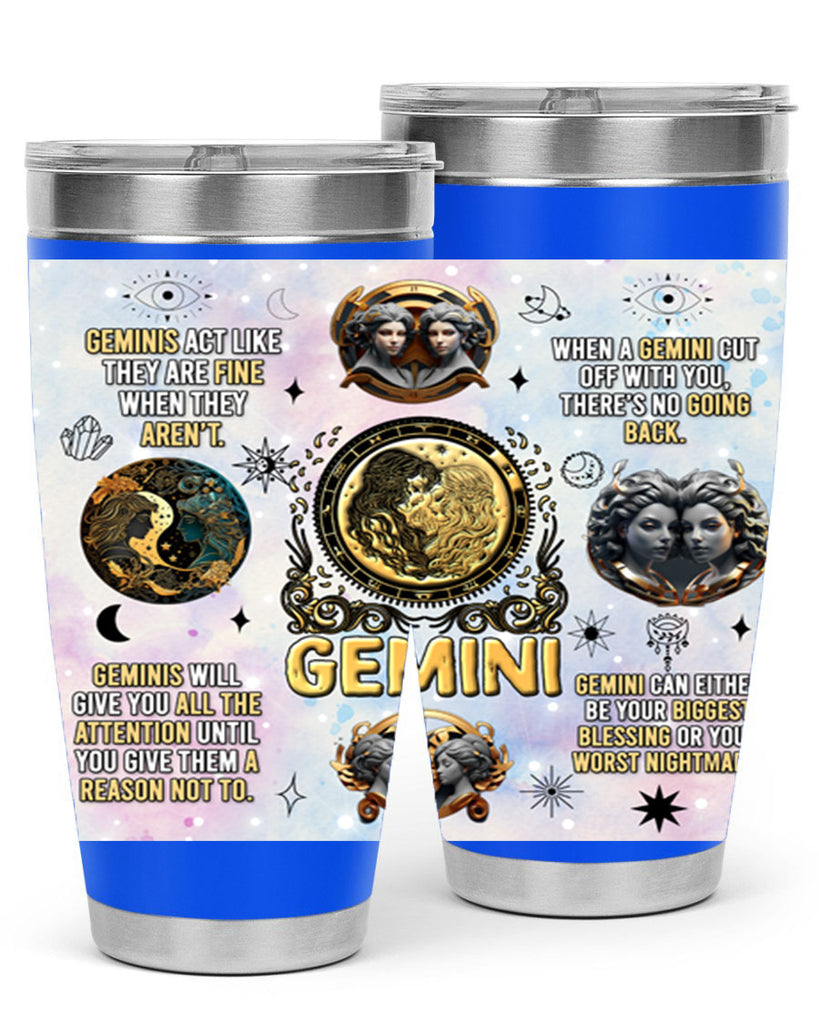 StraightGemini 472#- zodiac- Tumbler