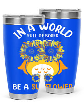 Sunflower Owl In A World A TurtleRabbit 18#- owl- Tumblers