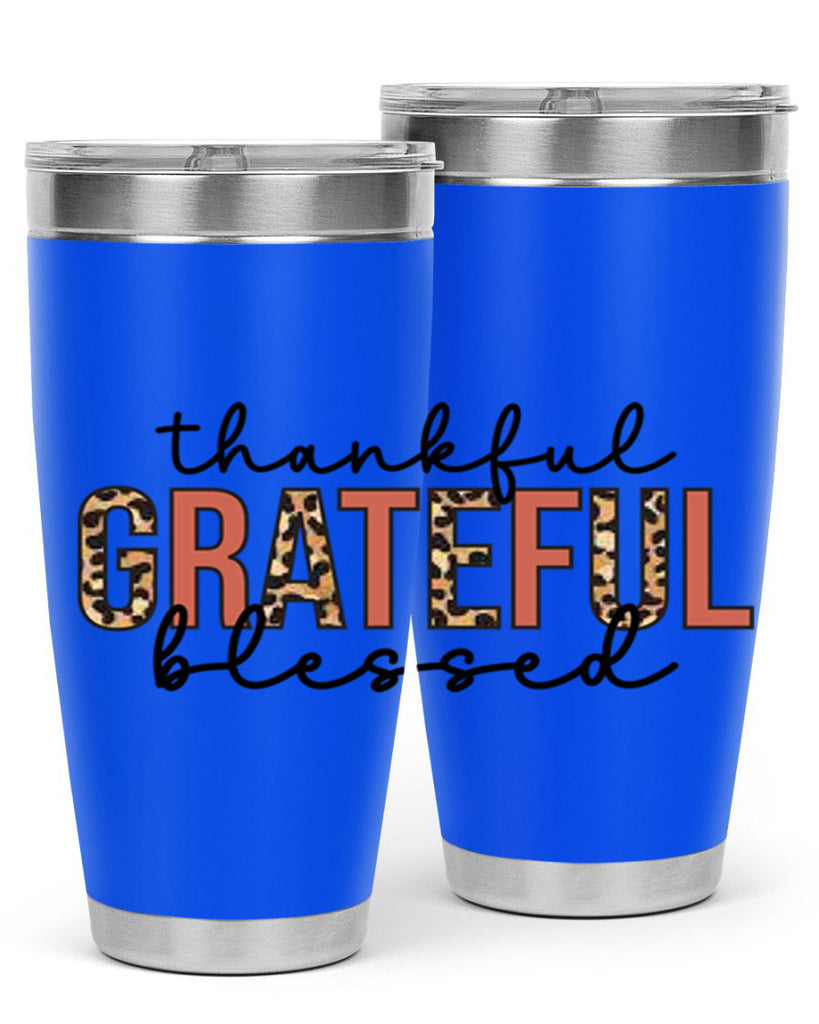 Thankful grateful blessed 602#- fall- Tumbler