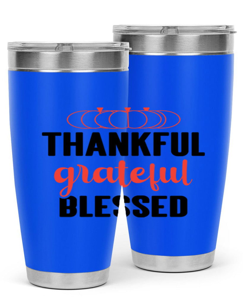 Thankful grateful blessed 603#- fall- Tumbler
