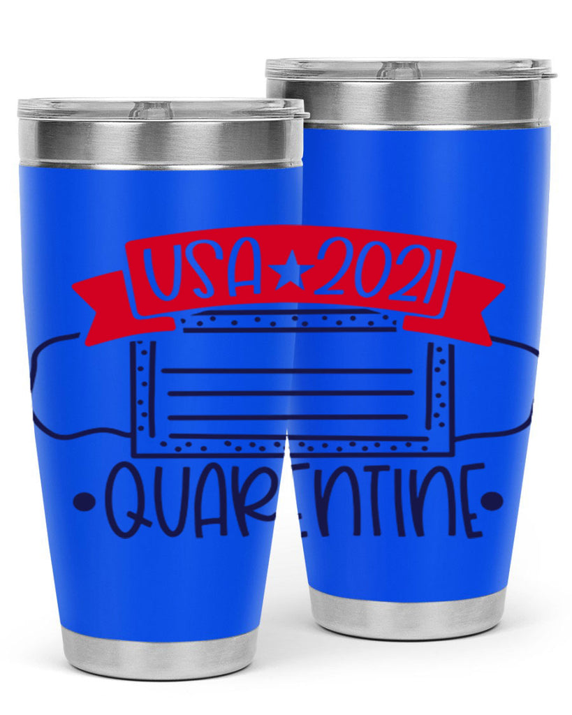 USA Quarentine Style 183#- Fourt Of July- Tumbler