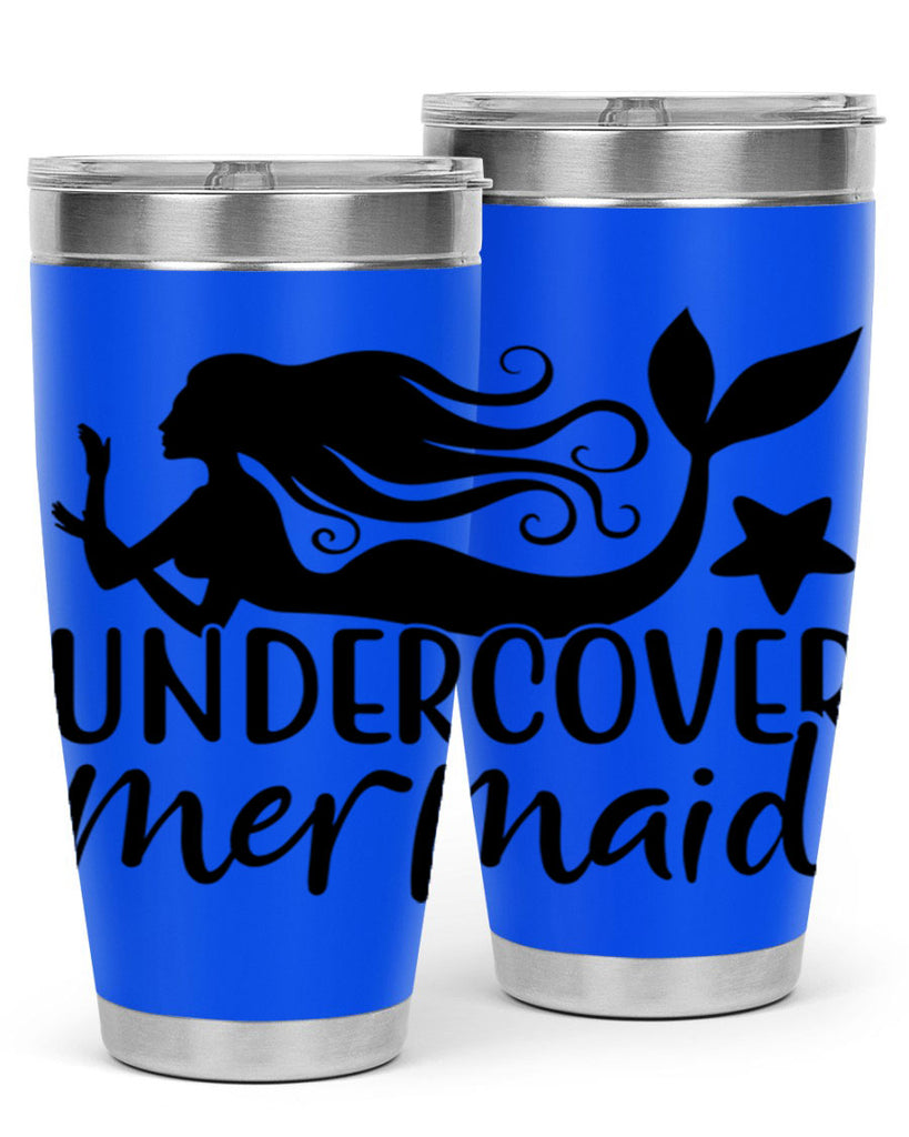 Undercover mermaid 657#- mermaid- Tumbler