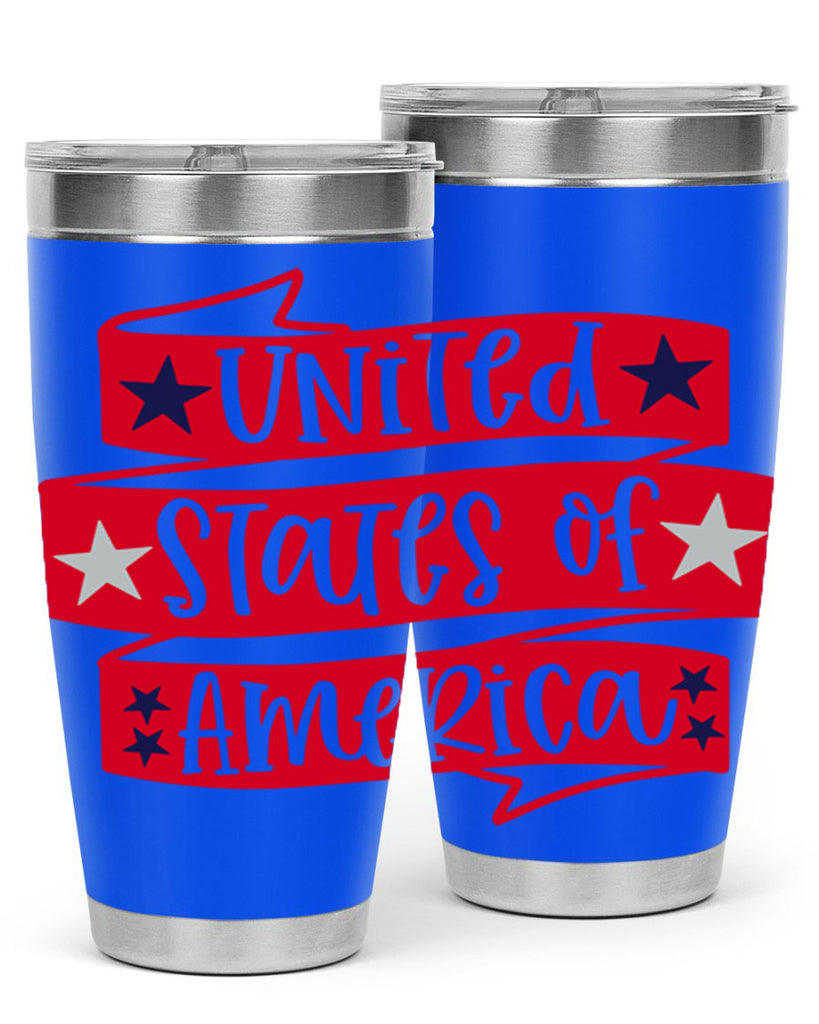 United States Of America Style 177#- Fourt Of July- Tumbler