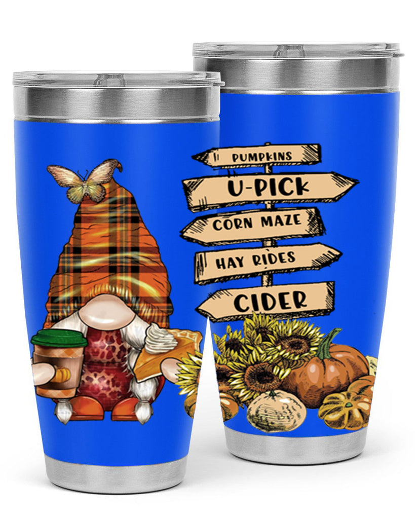 VintageFallGnome 625#- fall- Tumbler