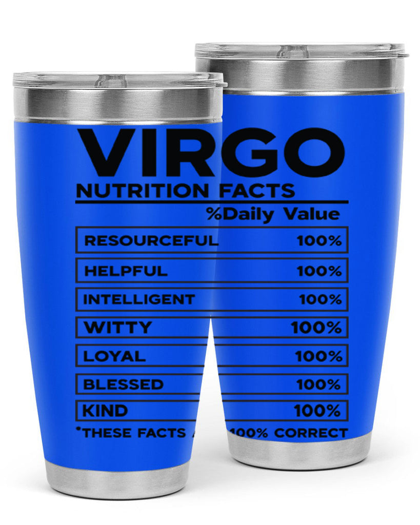 Virgo Nutrition Facts 530#- zodiac- Tumbler