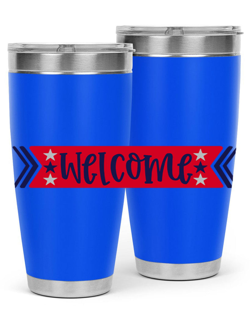Welcome Style 187#- Fourt Of July- Tumbler