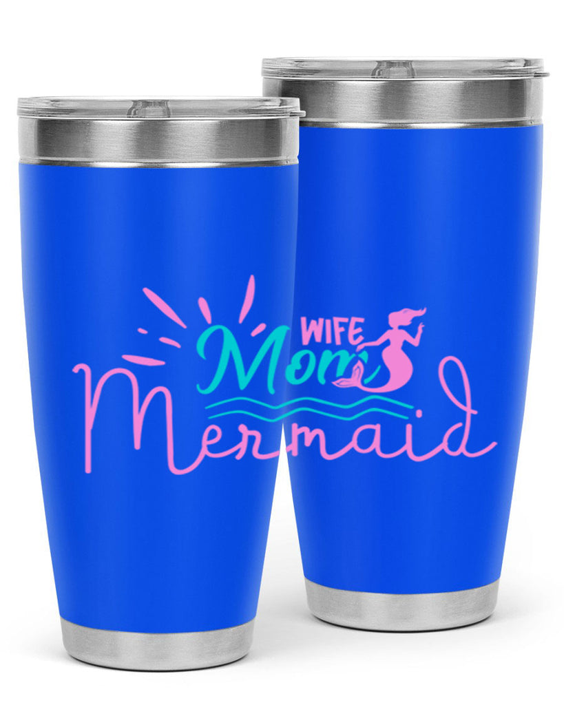 Wife Mom Mermaid 672#- mermaid- Tumbler
