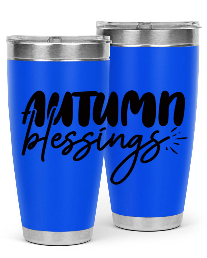 autumn blessings 65#- thanksgiving- Tumbler