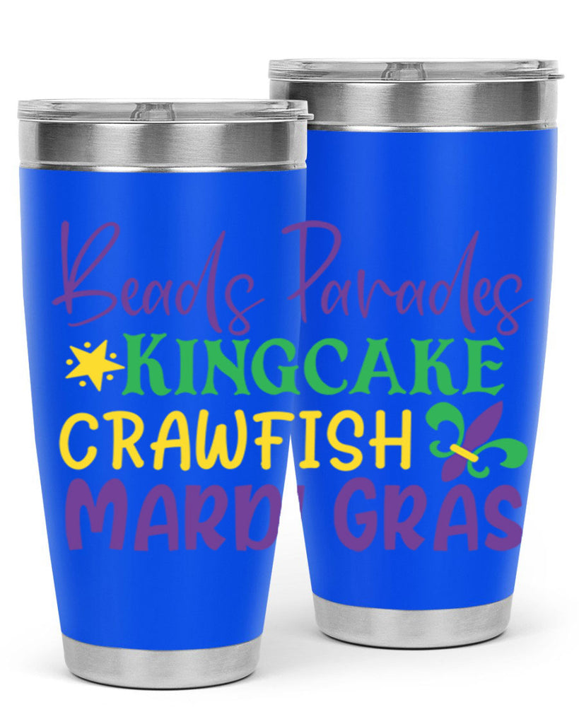 beads parades kingcake crawfish mardi gras 85#- mardi gras- Tumbler