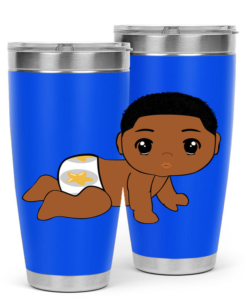 black baby boy 3#- black men - boys- tumbler