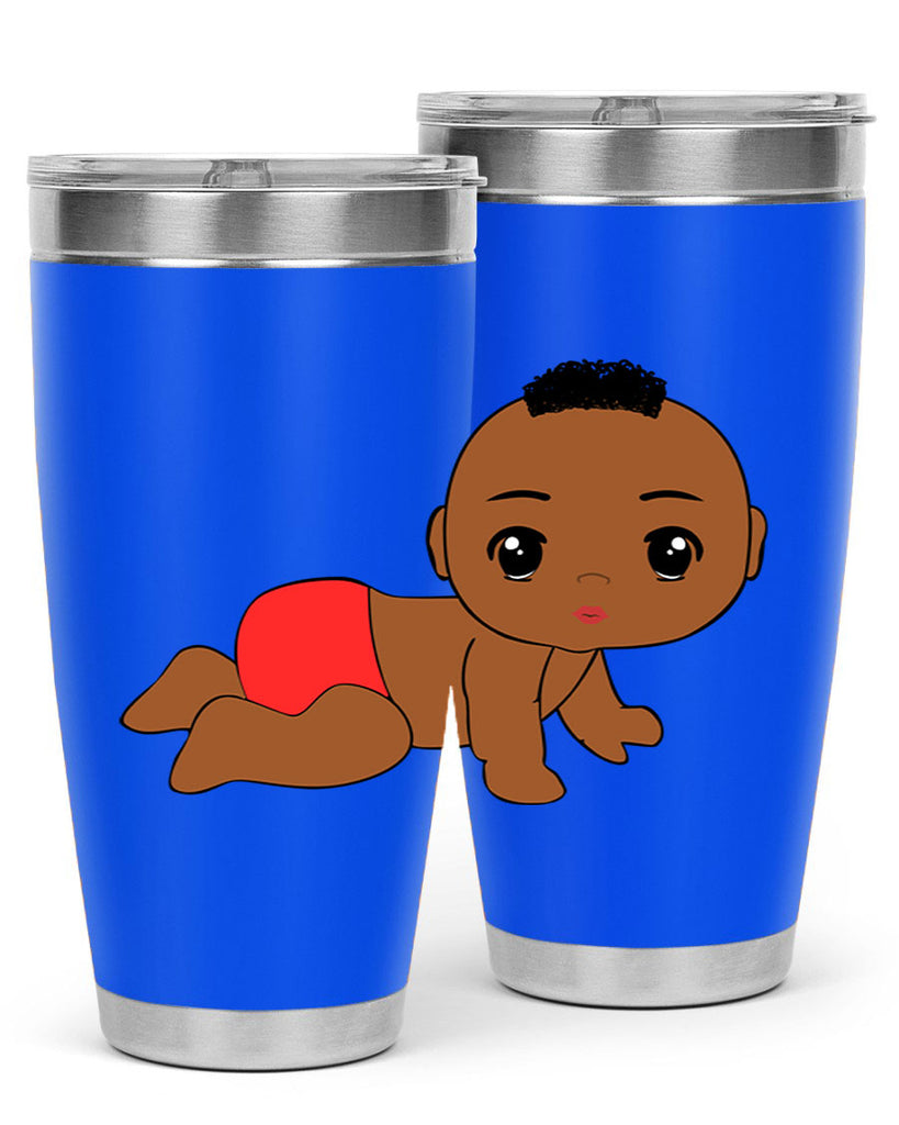 black baby boy 5#- black men - boys- tumbler