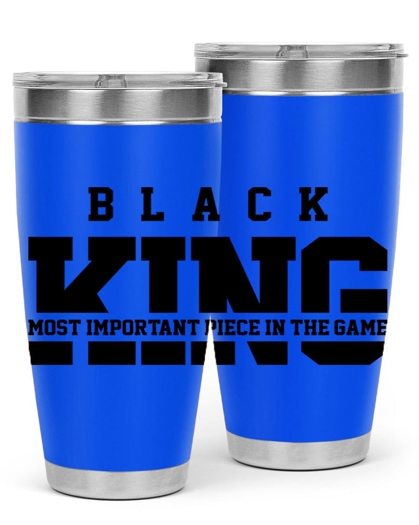 black king 233#- black words phrases- Cotton Tank