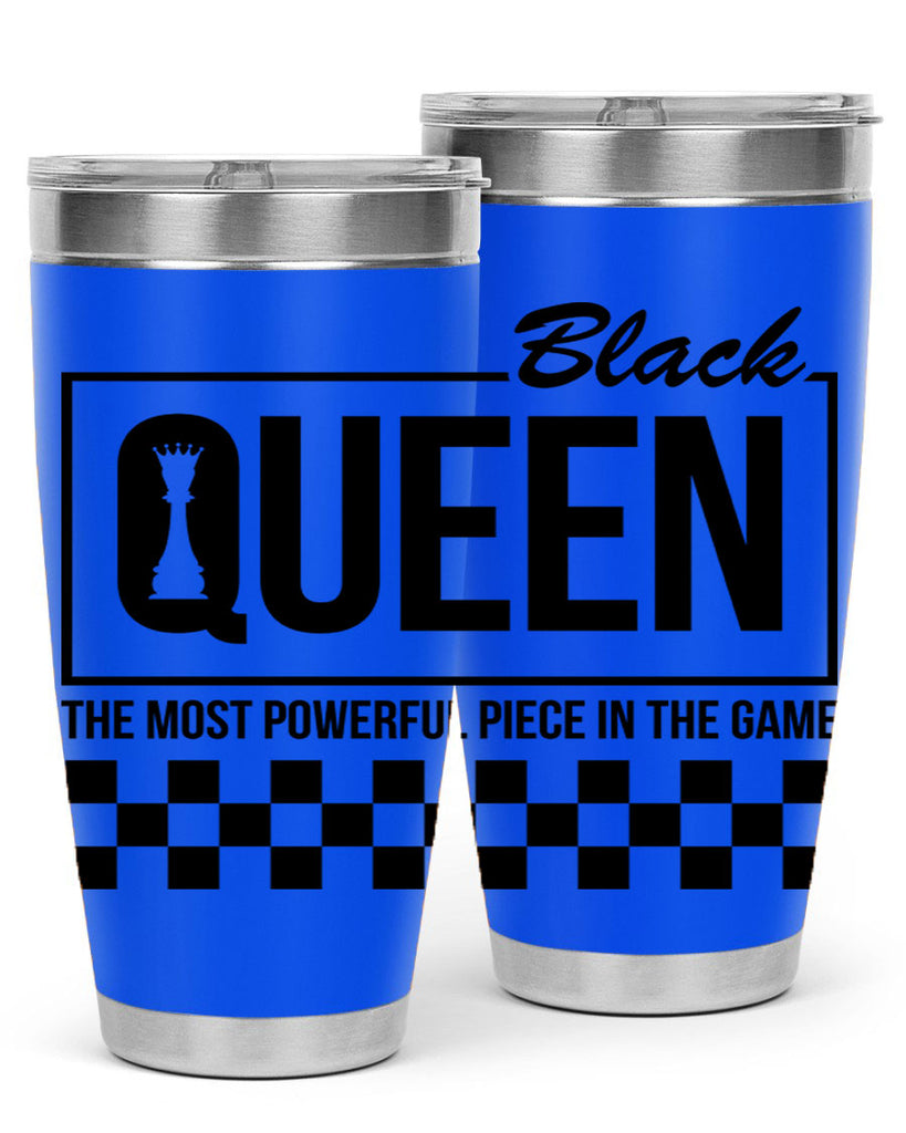 black queen chess checkered 221#- black words phrases- Cotton Tank