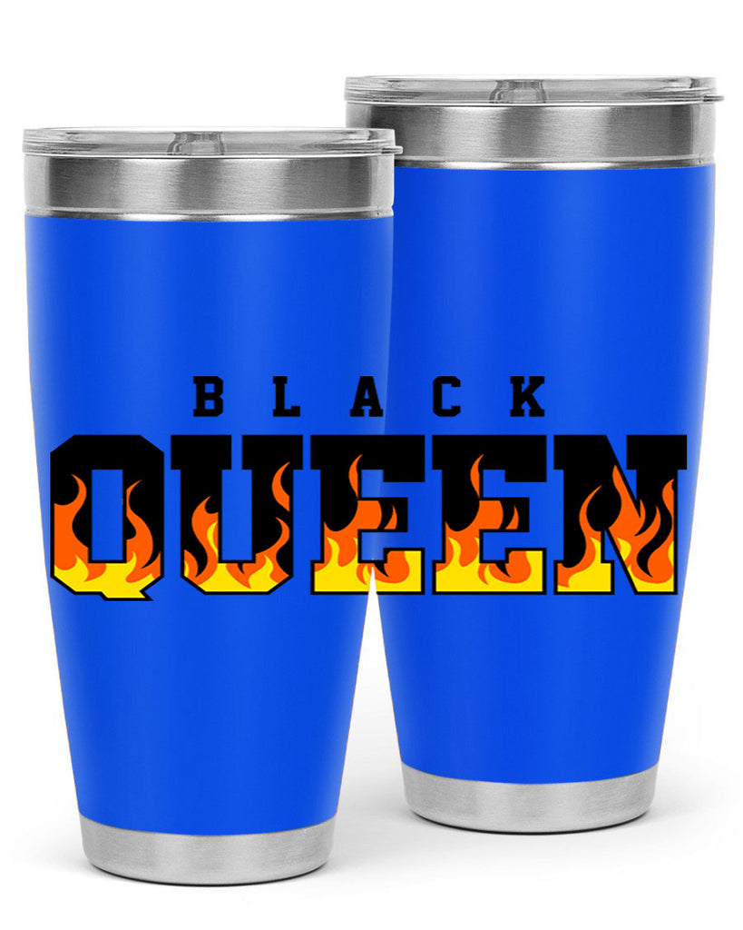 black queen flames 220#- black words phrases- Cotton Tank