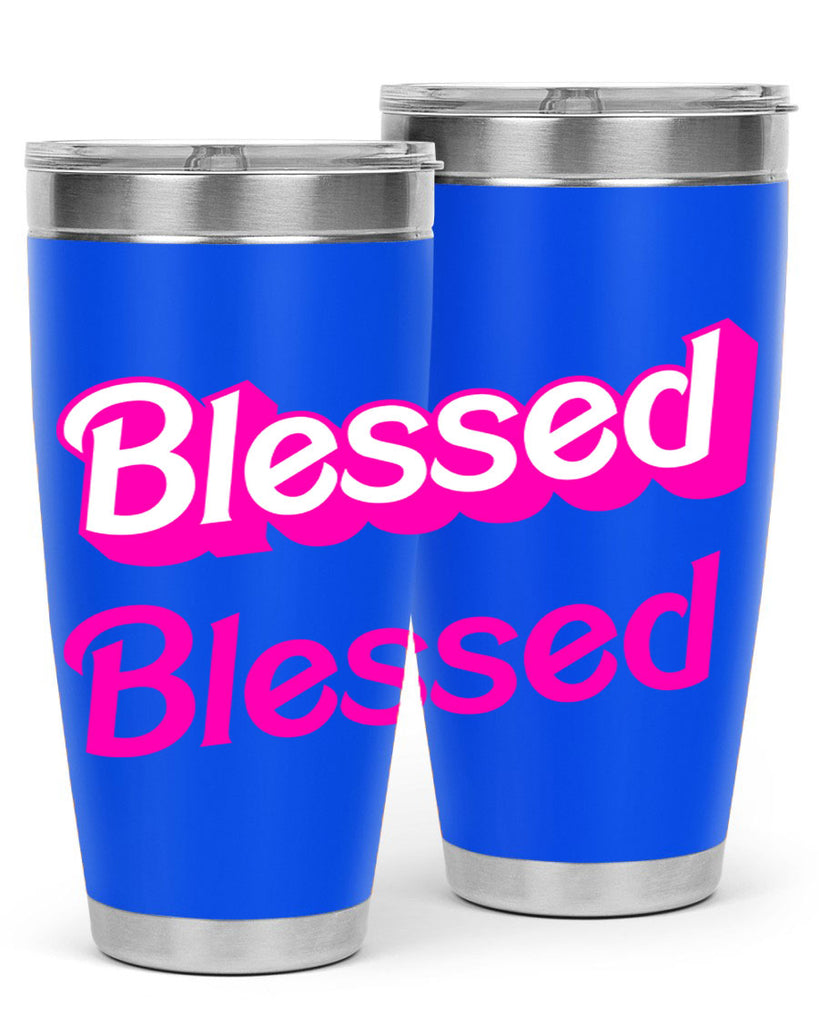 blessed barbie 193#- black words phrases- Cotton Tank
