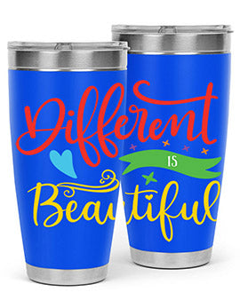 different is beautiful Style 11#- autism- Tumbler