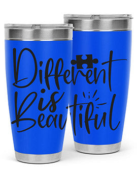 different is beautiful Style 12#- autism- Tumbler
