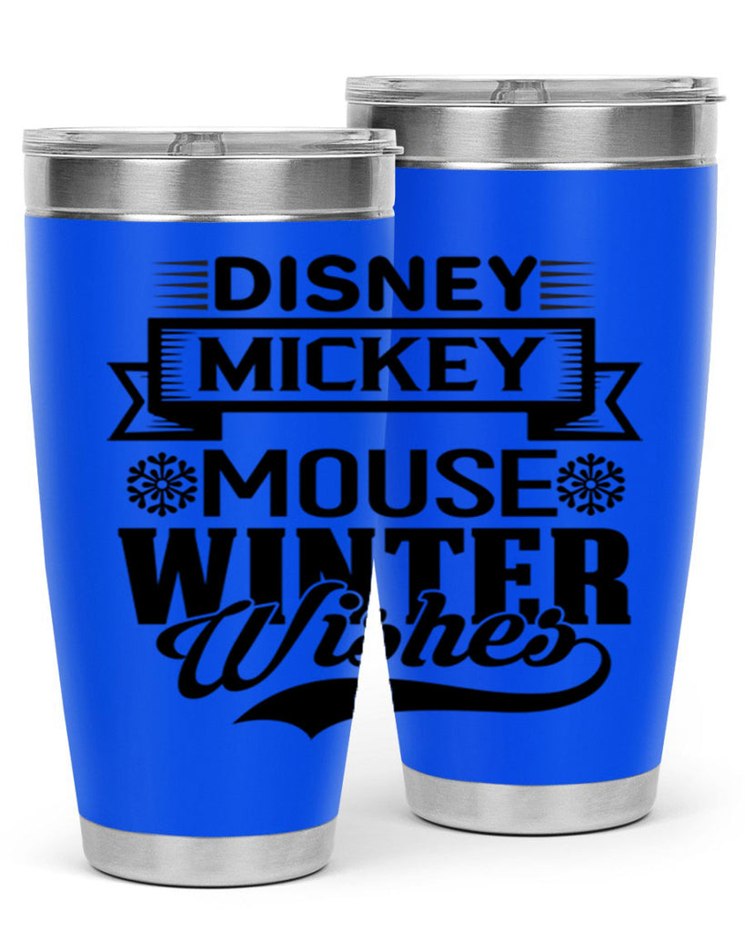 disney mickey mouse winter wishes 93#- winter- Tumbler