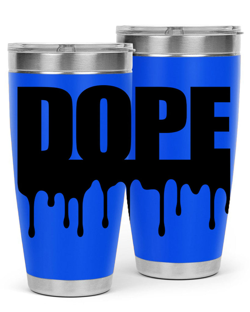 dope drip 166#- black words phrases- Cotton Tank