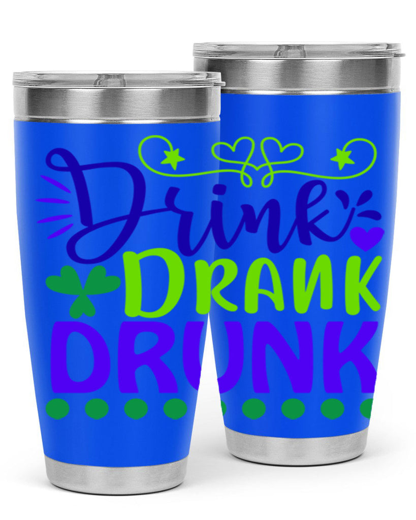 drink drank drunk 22#- mardi gras- Tumbler