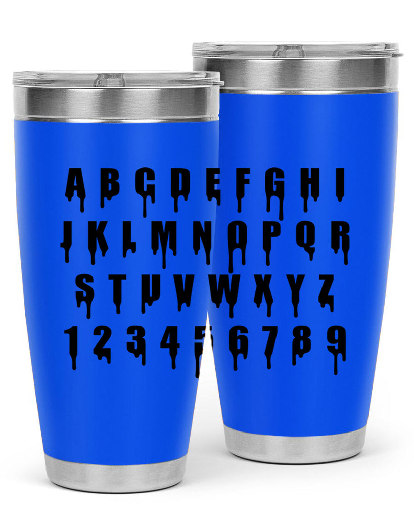 drip font 164#- black words phrases- Cotton Tank