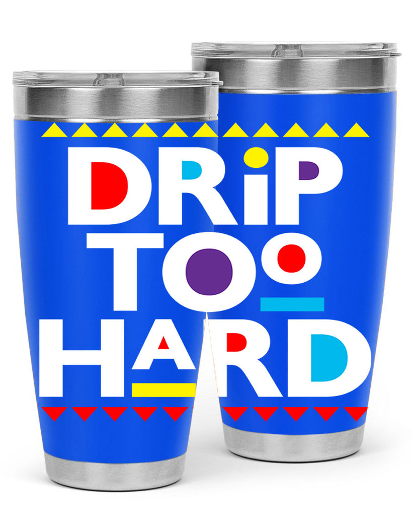 drip too hard 163#- black words phrases- Cotton Tank