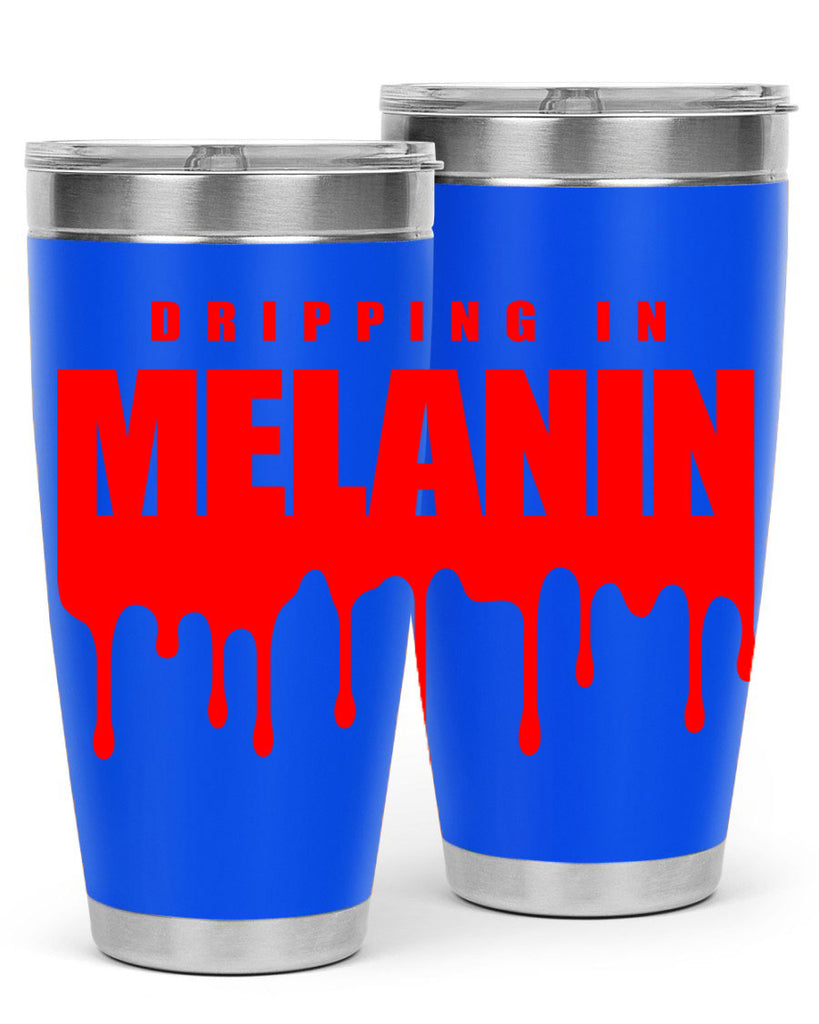 dripping in melanin 161#- black words phrases- Cotton Tank