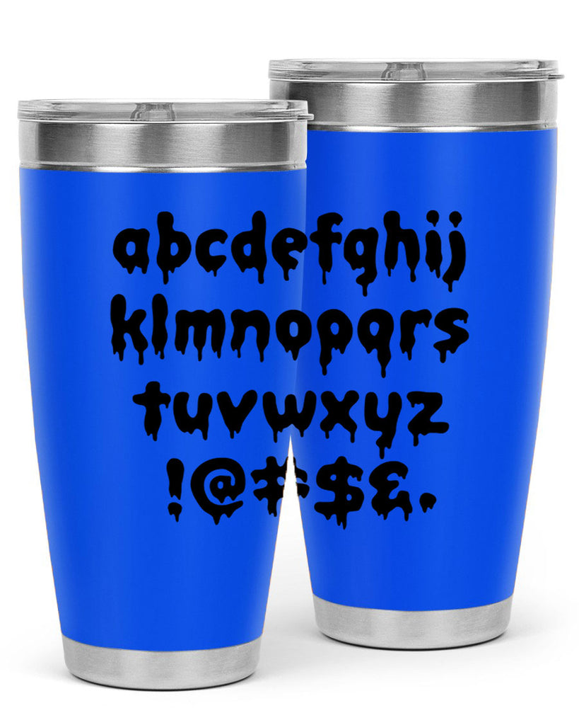 dripping lowercase 162#- black words phrases- Cotton Tank