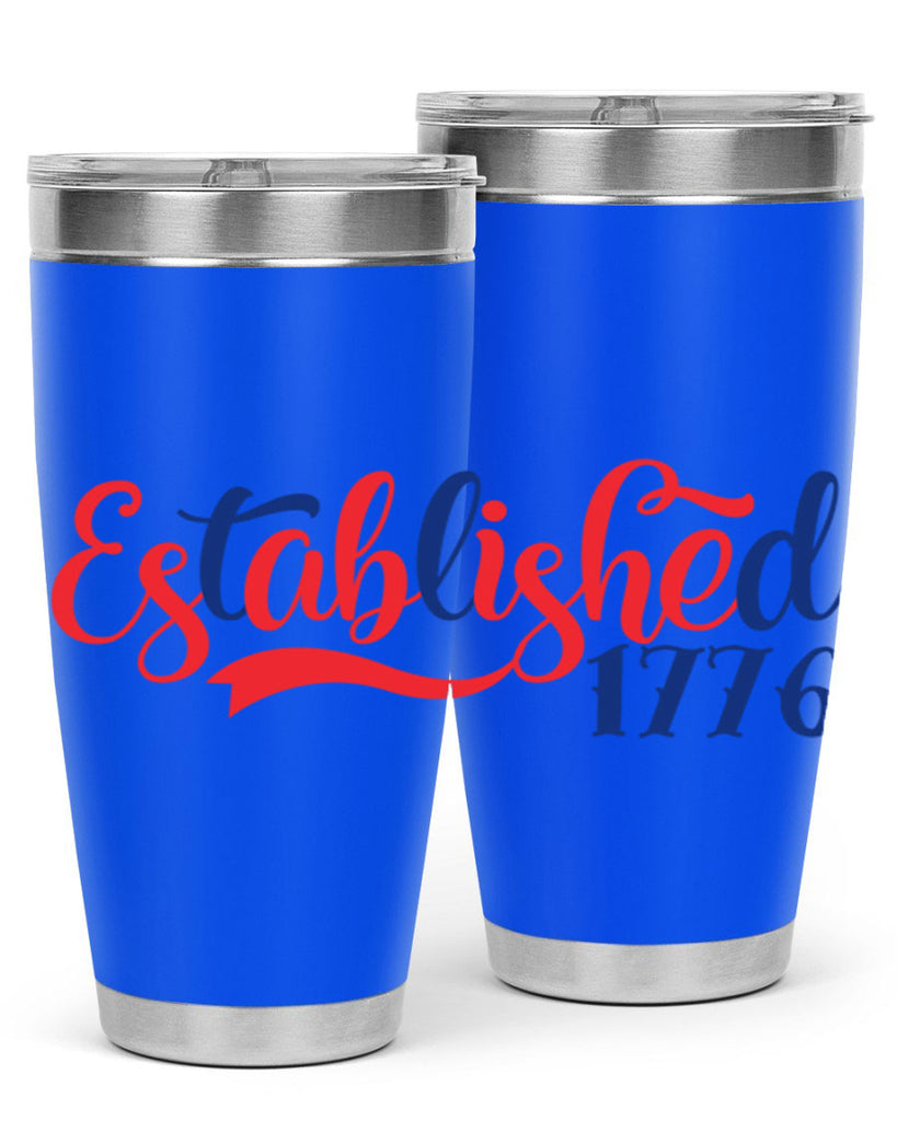 established Style 46#- Fourt Of July- Tumbler