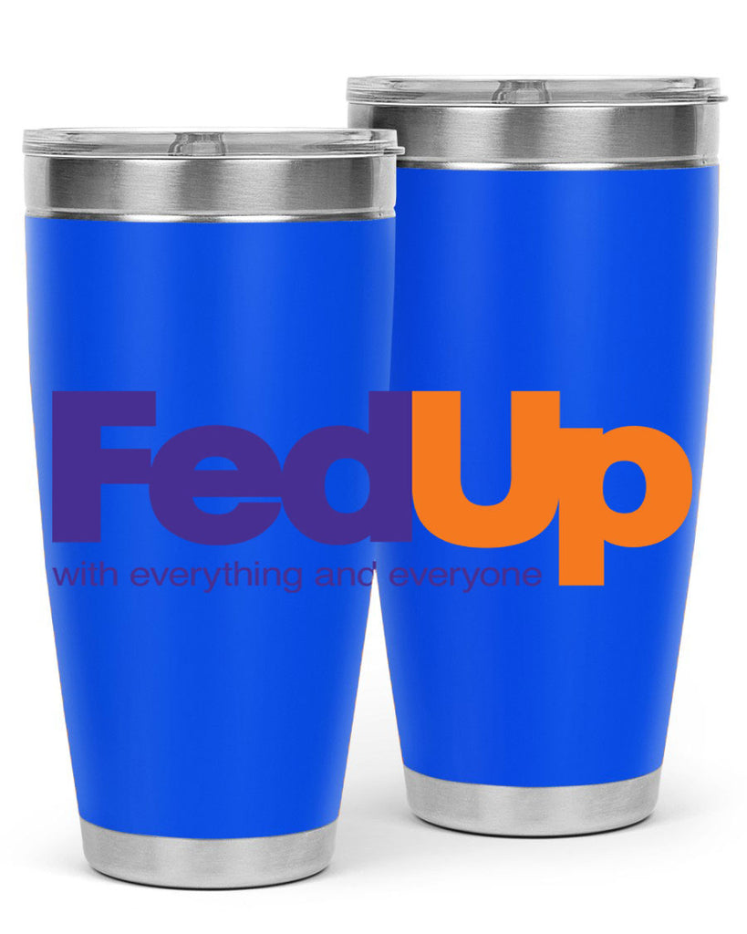 fed up 159#- black words phrases- Cotton Tank