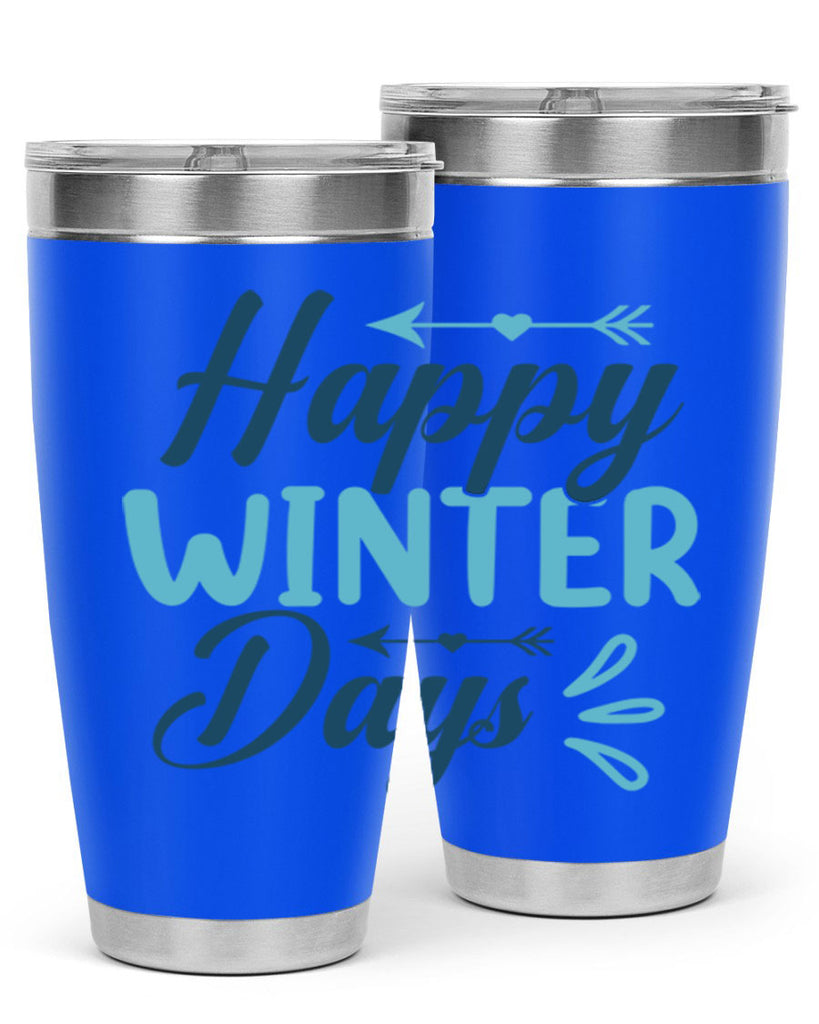 happy winter days 120#- winter- Tumbler