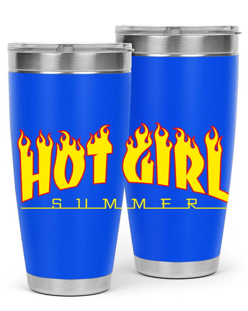 hot girl  summer fire 123#- black words phrases- Cotton Tank