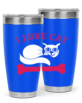 i love cat Style 55#- cat- Tumbler
