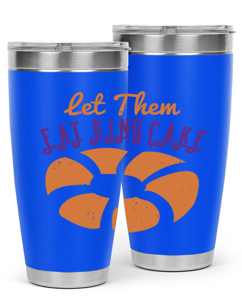 let them eat king cake 50#- mardi gras- Tumbler