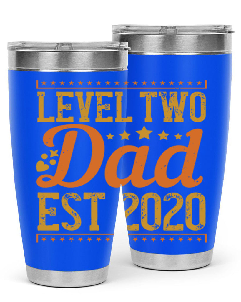 level dad est 189#- fathers day- Tumbler