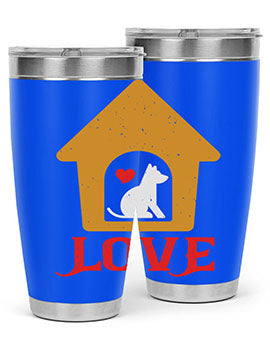 love Style 161#- dog- Tumbler