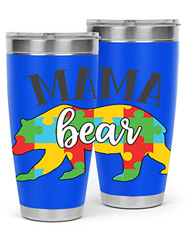 mama bear Style 32#- autism- Tumbler