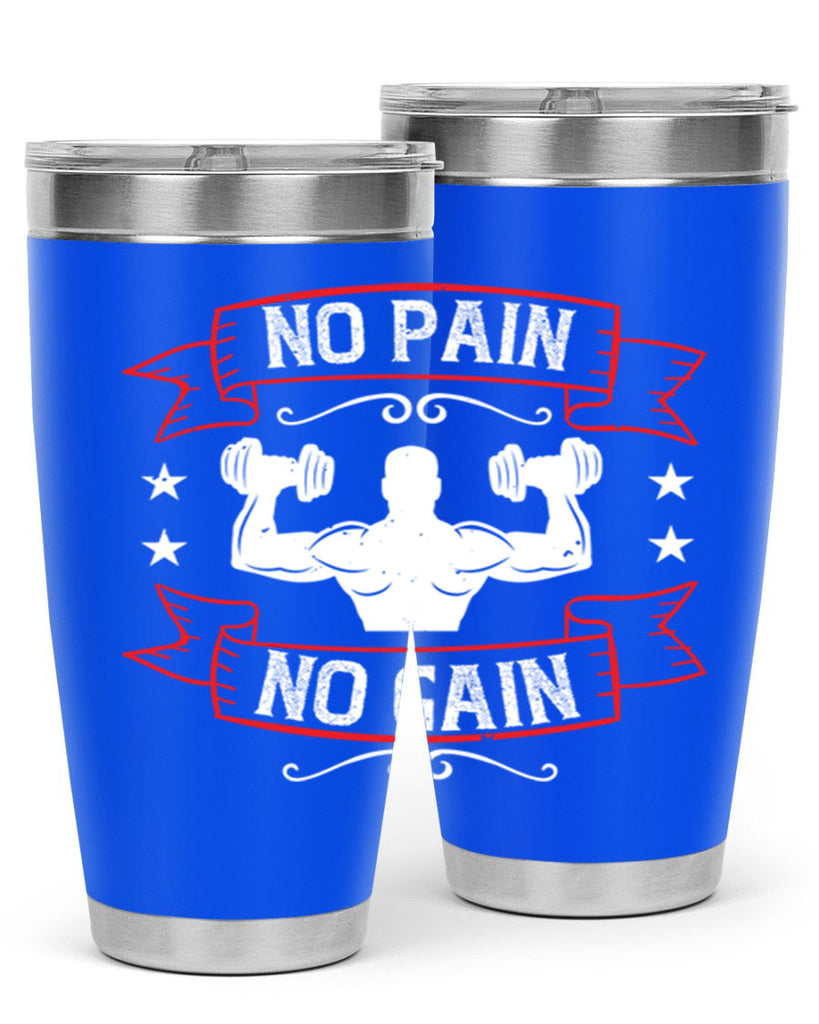 no pain no gain 82#- gym- Tumbler